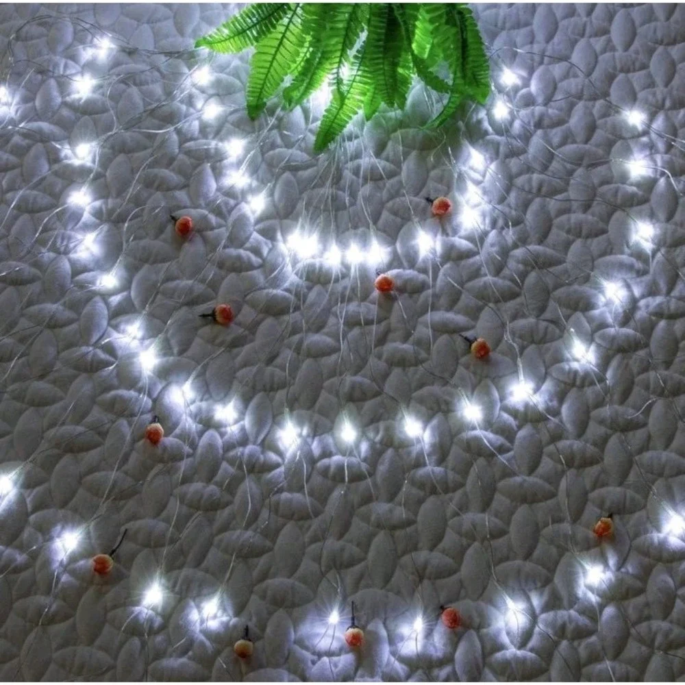 200 LED 9.8ft x 6.6ft String Net Mesh Lights‎ 8 Modes for Christmas Or Parties